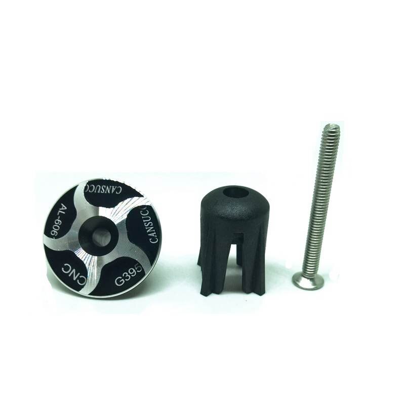 Bar Ende Stecker 2 Pack Aluminium MTB Rennrad Lenker Ende Stecker Bar Ende Kappen (Schwarz)