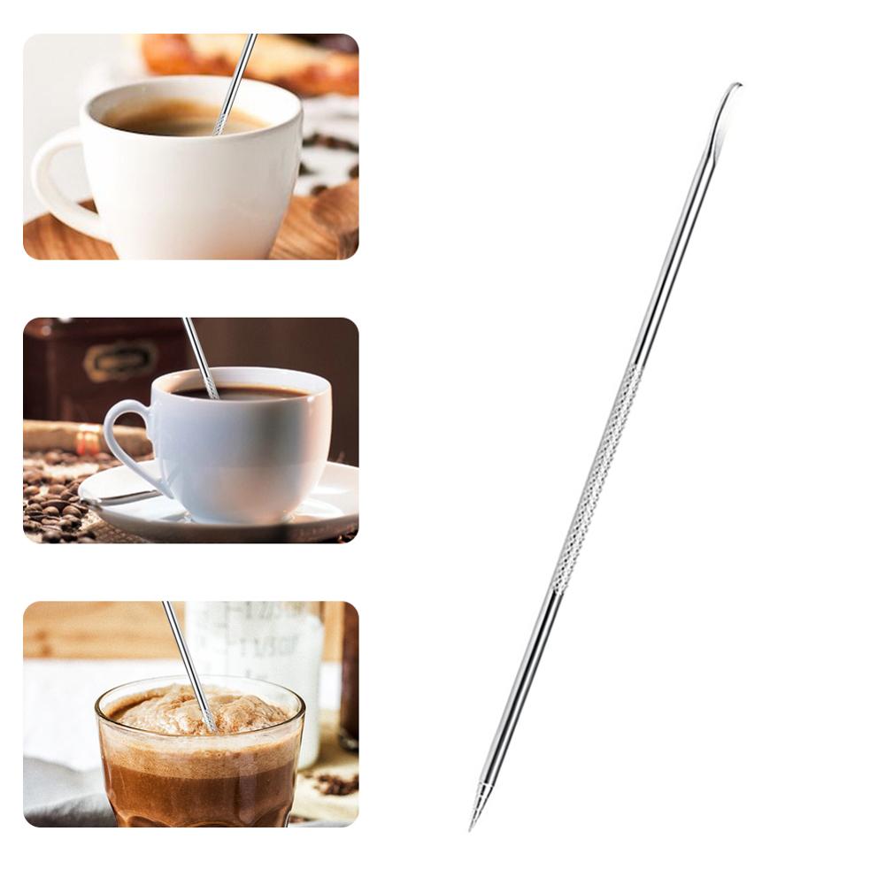 Edelstahl Kaffee Zeichnung Nadel Geschnitzt Stock Phantasie Kaffee Werkzeug Dekoration Espresso Kaffee Cappuccino Modellierung