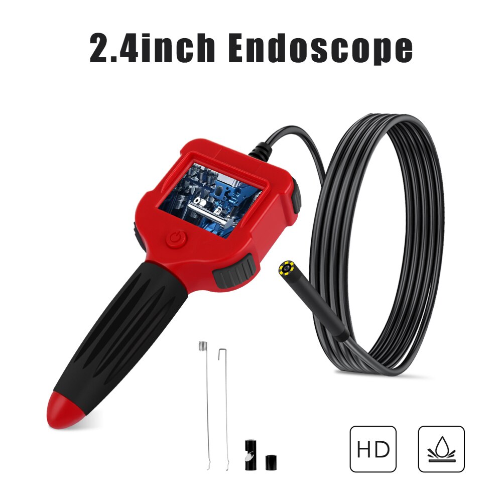 Mini Kamera HD 5,5 MM 720P Inspektion Endoskop Kamera Wasserdichte IP67 Endoskop 2,4 Zoll Bildschirm Auto Monitor Endoskop