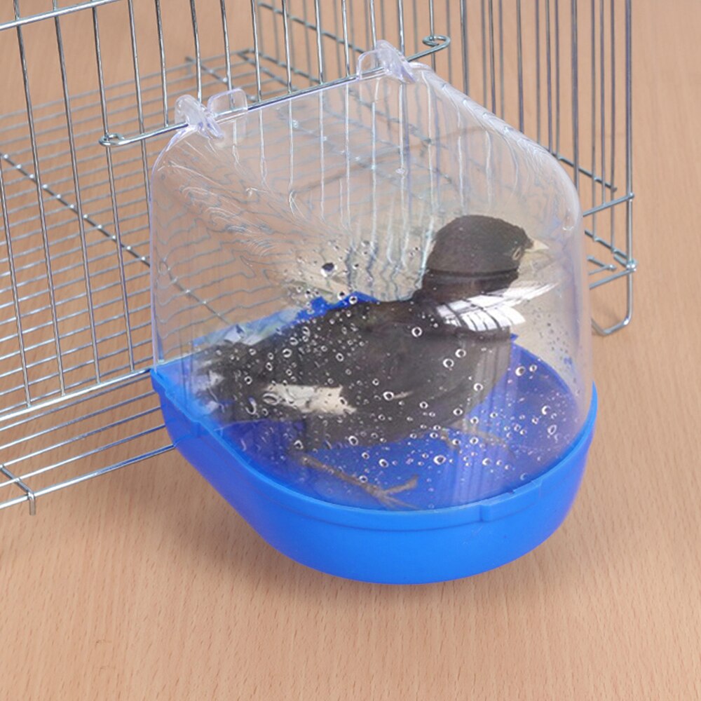 1 stücke Wasser Badewanne Für Haustier VöGel KäFeige Hängende Zubehör Schüssel Vogelbad PVC Haustier VöGel KäFeige Hängen Badewanne Kleine vogel
