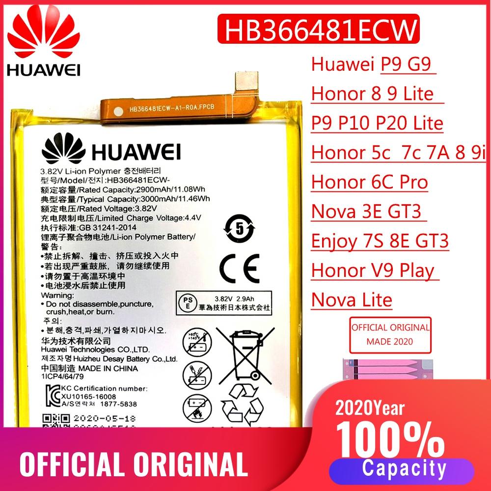 HB366481ECW Original Batterie Für Huawei p9 /p9 lite p10 p20 lite y6 II p8 Lite ehre 8 5C aufsteigen P9 Ersatz Bateria