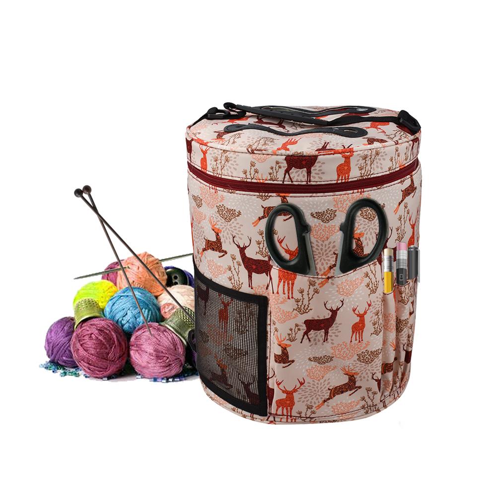 DIY betroffen Tasche Tragbare Licht Garn Lagerung Taschen Haben Taschen Für Häkeln Haken Tote Organizer Häkeln Tasche rangement Couture