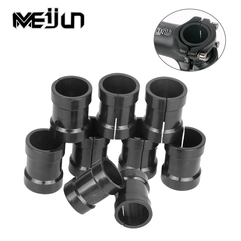 2 stücke Fahrrad Lenker Durchmesser Adapter 25,4 zu 31,8mm Installation Blende Einstellen MTB Rennrad Vorbau 31,8 Konvertieren zu 25,4mm