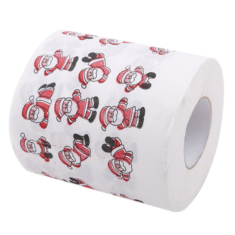 Santa Frohe Weihnachten aufbringen Wc Papier Hause Schlecht Wohnzimmer Wc Papier Gewebe Rolle Weihnachten Dekor rollen Papier