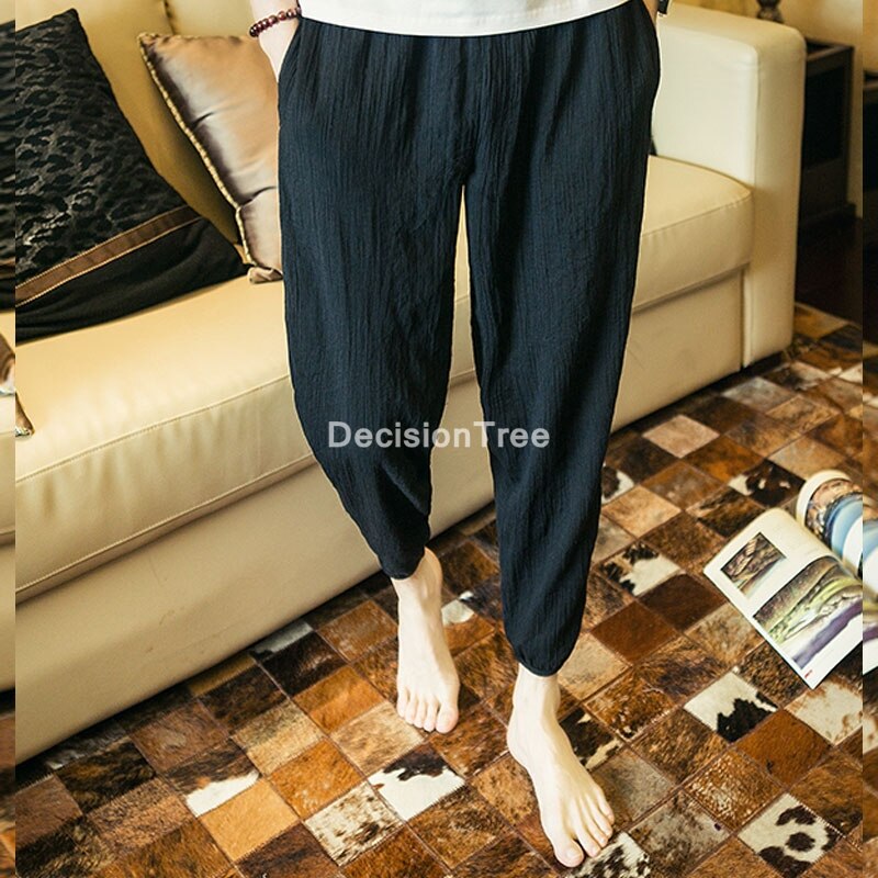 Harem hosen männer Jogger hosen männer Fitness Schlauch männlichen chinesischen traditionellen kung fu tai hosen wushu Jogger hosen hosen