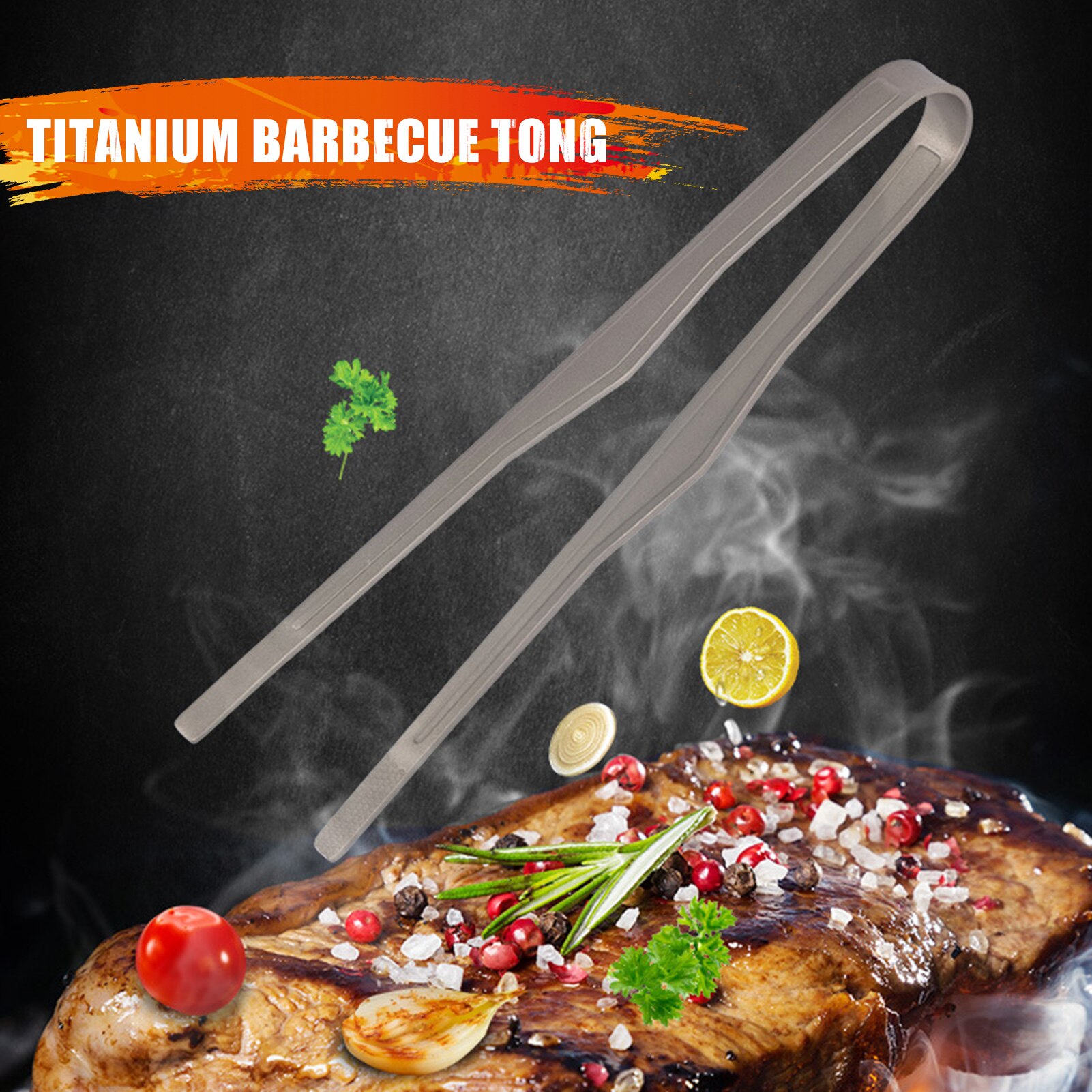 Küche Pinzette BBQ Lebensmittel Clip Koch Zange Titan Tragbare Picknick Grill Kochen Hohe Temperatur Beständig Lebensmittel Clip Werkzeug
