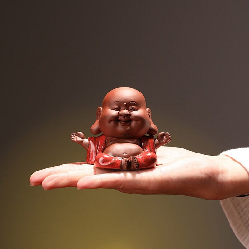 Zisha Tee Haustiere Ornamente Können Kultiviert Werden Freude Glücklich Maitreya Nette Tee Spielen Tee Kunst Heimat Dekoration Zen