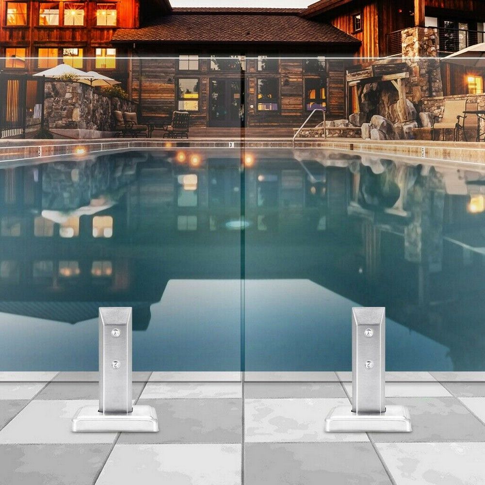 Platz Glas Klemme 304 Edelstahl Zaun Klemme Gebürstet/Spiegel Klemme Clip für Heimat Garten Schwimmbad Ich bin Freien Zaun Geländer