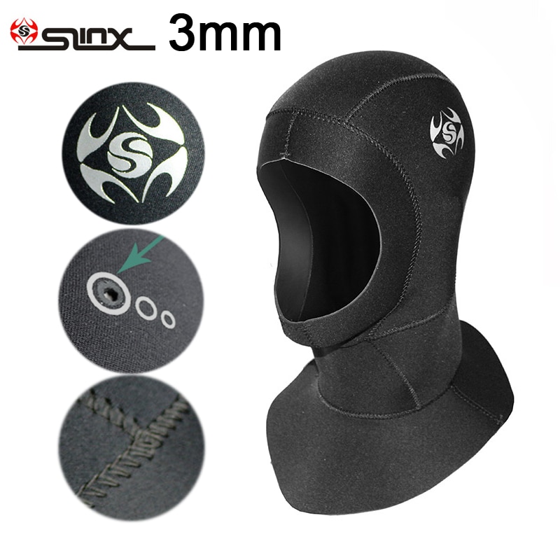 1pc SLINX Tauchen Haube 3mm neopren tauchen Deckel hauben tauchen sportlich angeln männer Wasserdichte halten erwärmung Hütte neoprenanzug haube neue