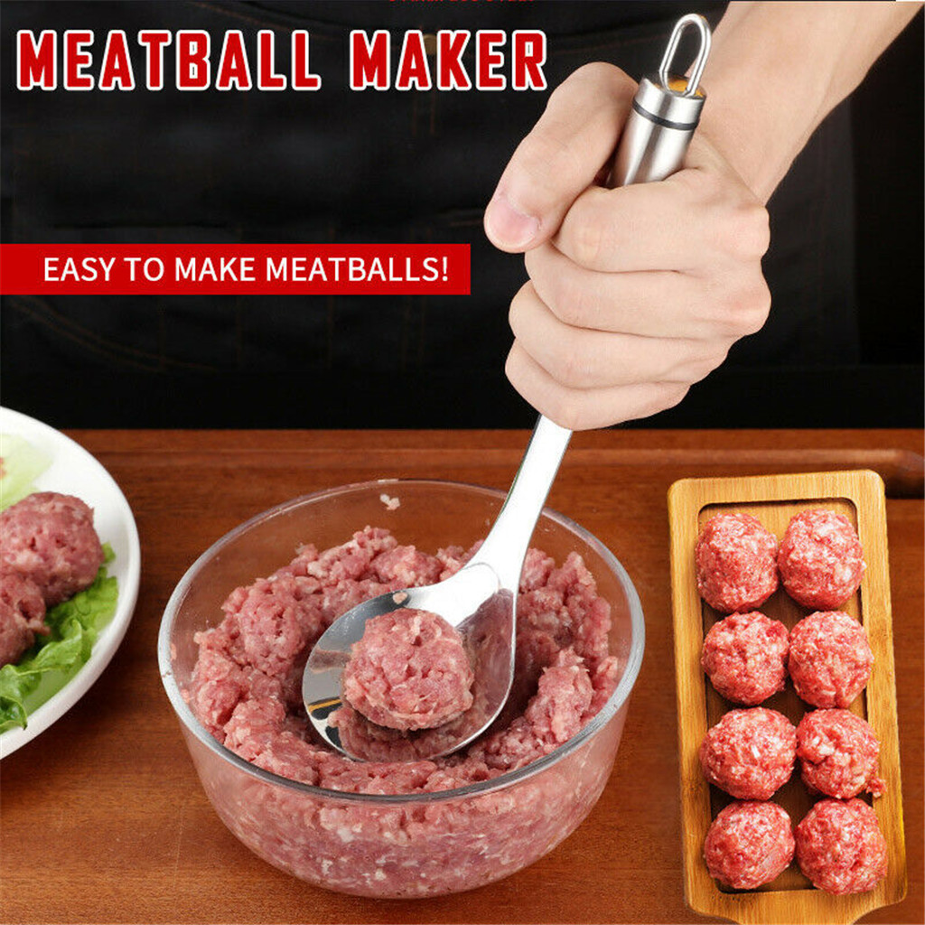 Nicht-Stock Kreative Frikadelle Hersteller Löffel Fleisch Baller mit Elliptischen Leckage See Fleisch Ball Schimmel Küche Utensil Gerät Fleisch werkzeug