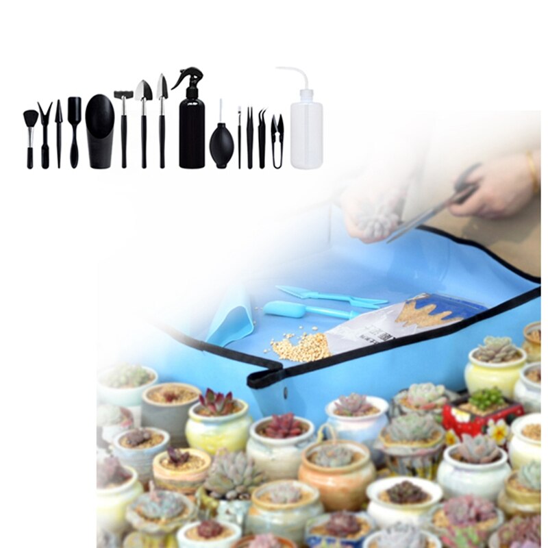 -15Stck Sukkulenten Pflanzen Werkzeuge Mini Garten Handwerkzeuge einstellen Umpflanzen Werkzeuge Miniatur Pflanzung Gartenarbeit Werkzeug einstellen für drinnen