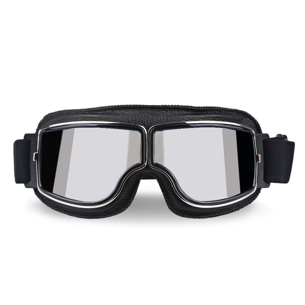 Klassische retro Motorrad Brille Gläser Jahrgang Moto Brille Für Helm UV Schutz
