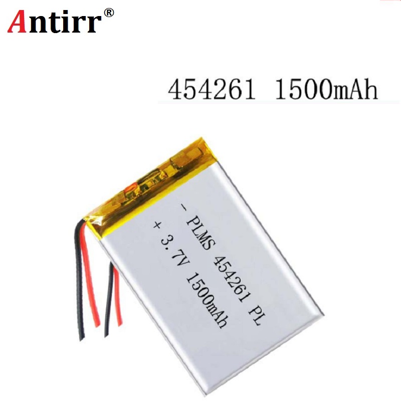 3,7 V 1500mAh 454261 Lithium-Polymer Li-Po li ionen Akku zellen Für Mp3 MP4 MP5 GPS PSP Handy, Mobiltelefon bluetooth