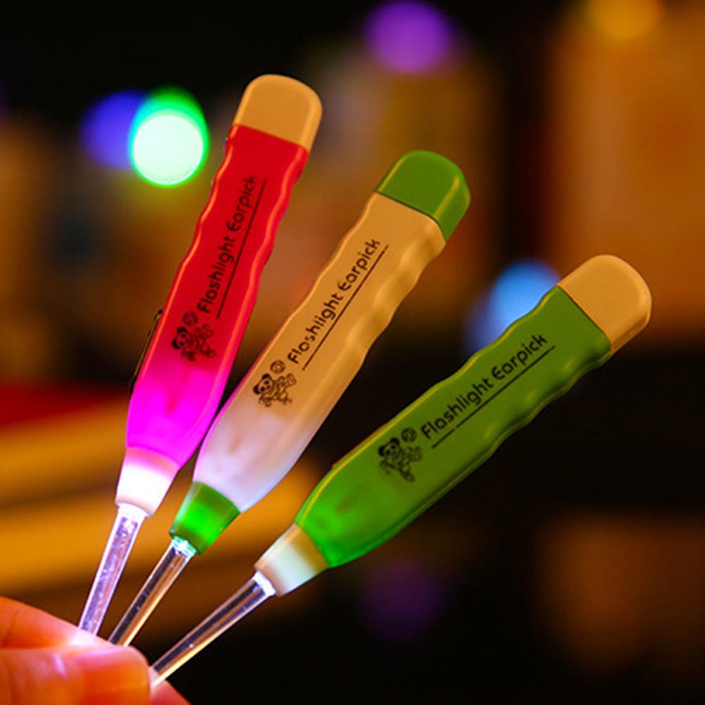 1Pc LED Taschenlampe Ohrenschmalz Entferner Ohr wählen Reinigung Werkzeug mit 3 Ersatz Kopf Ohrenschmalz Entfernung Werkzeug Ohr Reiniger Löffel