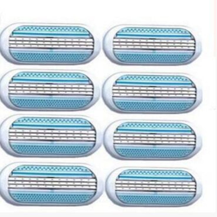 8 stücke Rasierklingen Für Frauen Sicherheit Weibliche Spitzer rasiermesser Für Venuse Rasierklinge für rasieren 3 schichten klinge