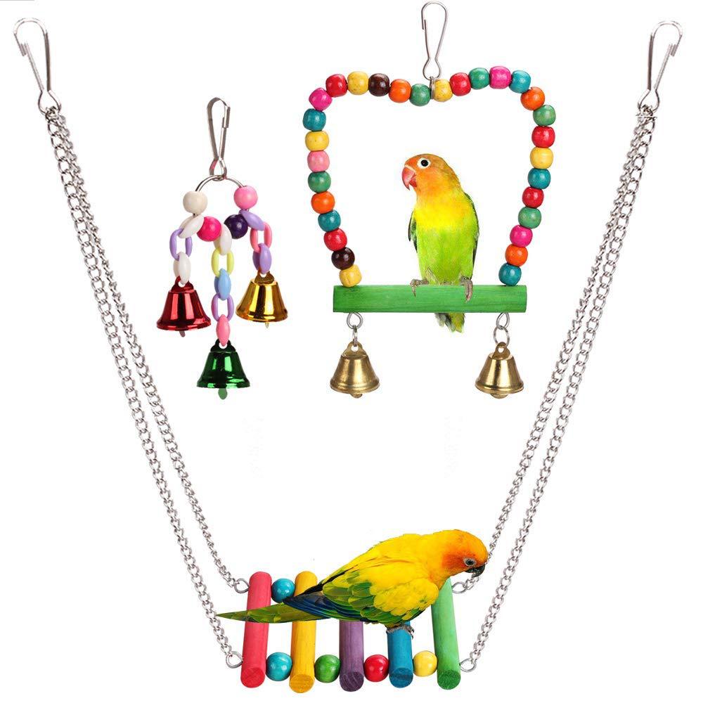3 stücke Papagei spielzeug Vogel spielzeug Kombination explosionen Kauen spielzeug