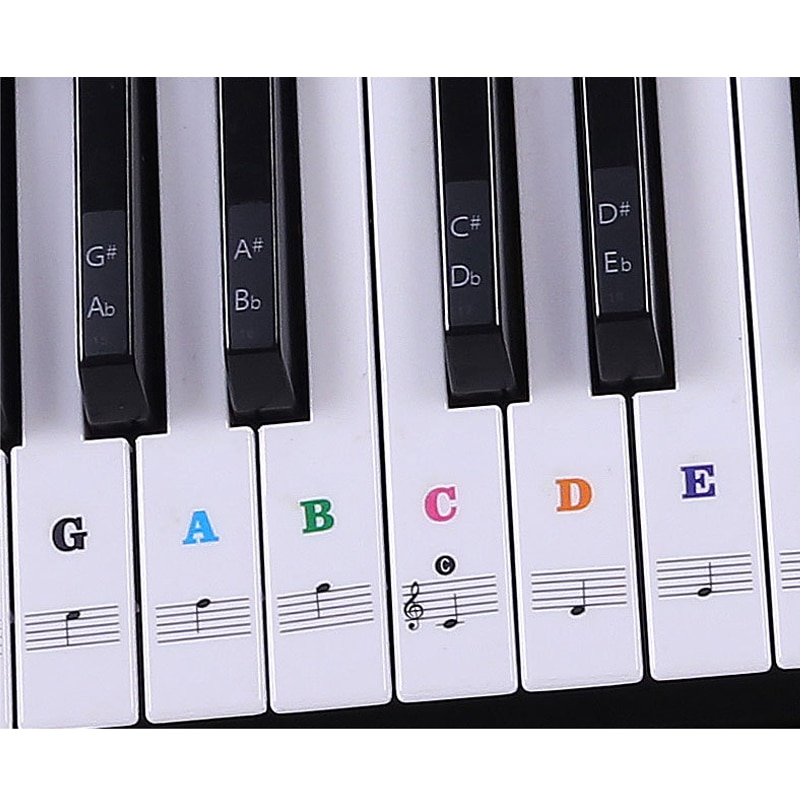 Klavier Aufkleber transparent Klavier Tastatur Aufkleber 37/49/54 Schlüssel Elektronische Tastatur 88 Tasten Klavier stechen Hinweis Aufkleber transparent