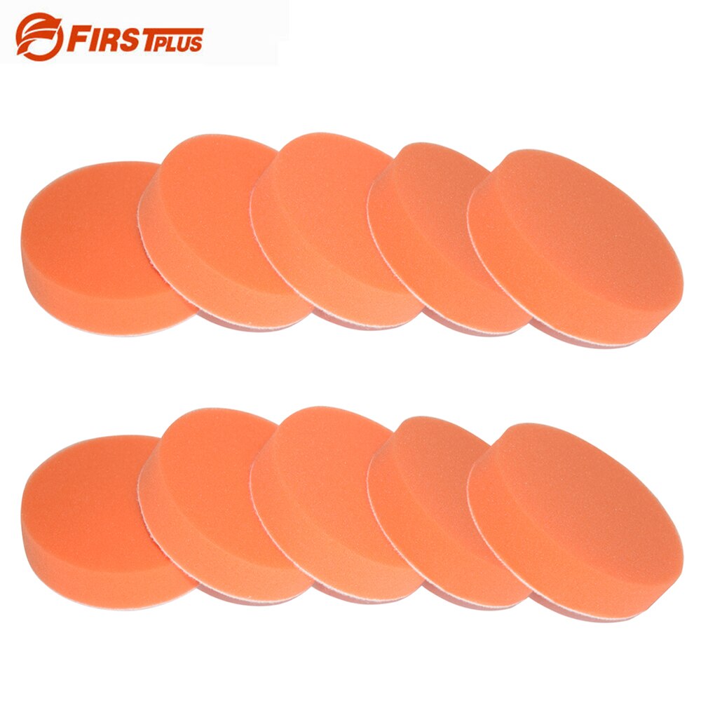 10 x Flache Schwamm Polieren Pad Autolack Schleifen Pads Reinigen Pinsel Werkzeuge für Auto Polierer 100 125 150 180mm mit Klebe Pad