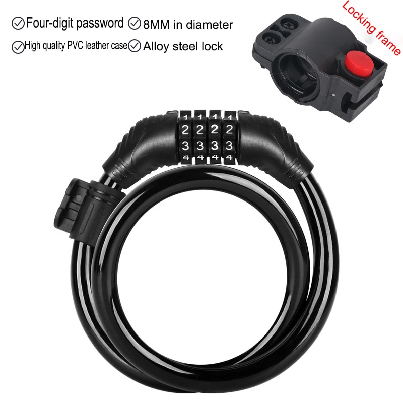 Fahrrad Passwort sperren Anti-Diebstahl MTB Kombination Sperre Fahrrad Kabel Code sperren Sicherheit sicherheit Codiert Stahl Verdrahtung Fahrrad Sicherheit schloss