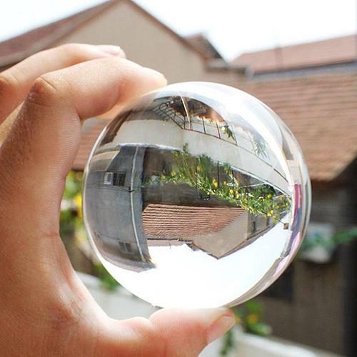 Kreative 60mm Künstliche Kristall Glück Ball Transparenten Kugel Für Fotografie Dekoration Hause Dekorative Ball