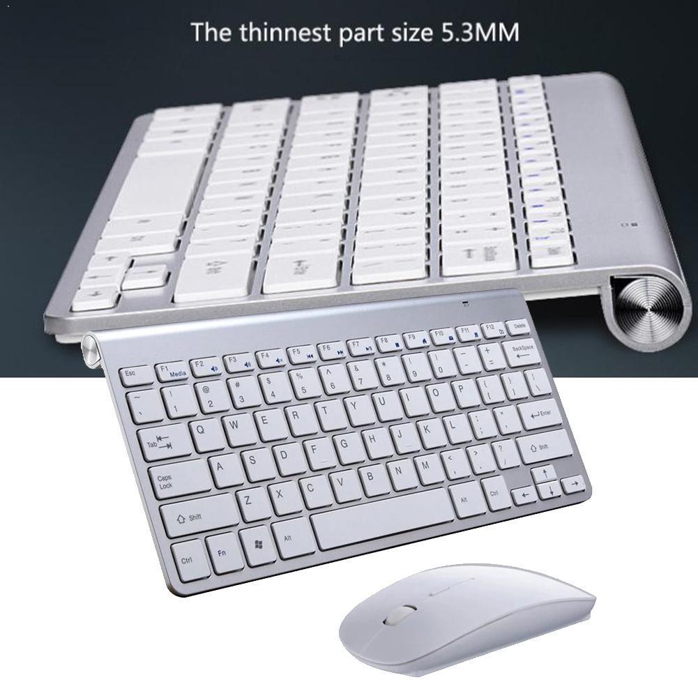Drahtlose Tastatur Und Maus 2,4G USB Mini Tastatur TV Für PC Laptop Mit einstellen Geräuschlos Maus Tastatur Combos Maus ergonomi X7B3