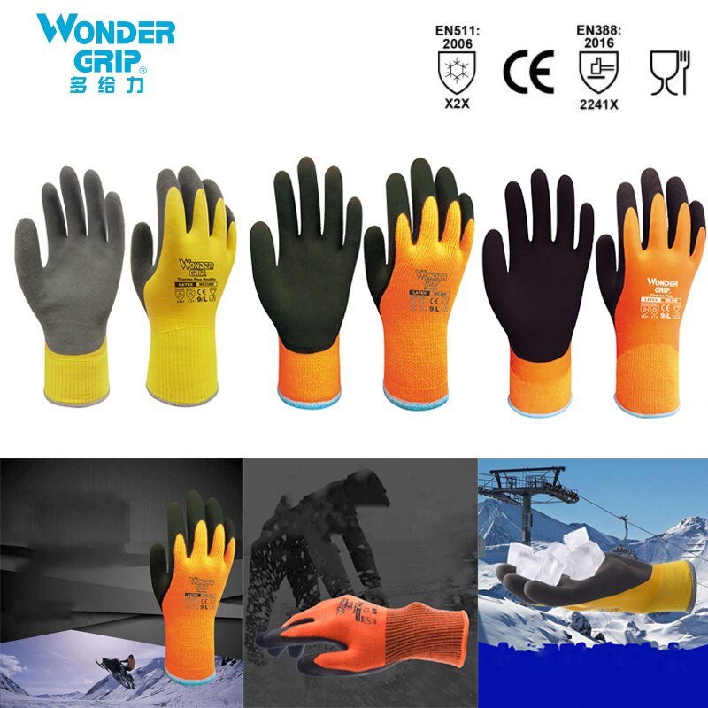 Wunder Griff Verdicken Garten Arbeits Handschuhe Coldproof Arbeit Handschuhe Doppel Schicht Latex Beschichtet Schutz Gartenarbeit Handschuhe