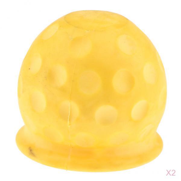 2x Anhänger Anhängerkupplung Abdeckung Für Schlepptau Anhänger anhänger Towball Gelb