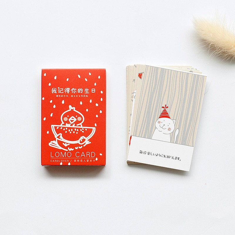 28 blätter/einstellen Glücklich geburtstag Mini Lomo Postkarte/Gruß Karte/Geburtstag knapp Umschlag Karte Nachricht Karte