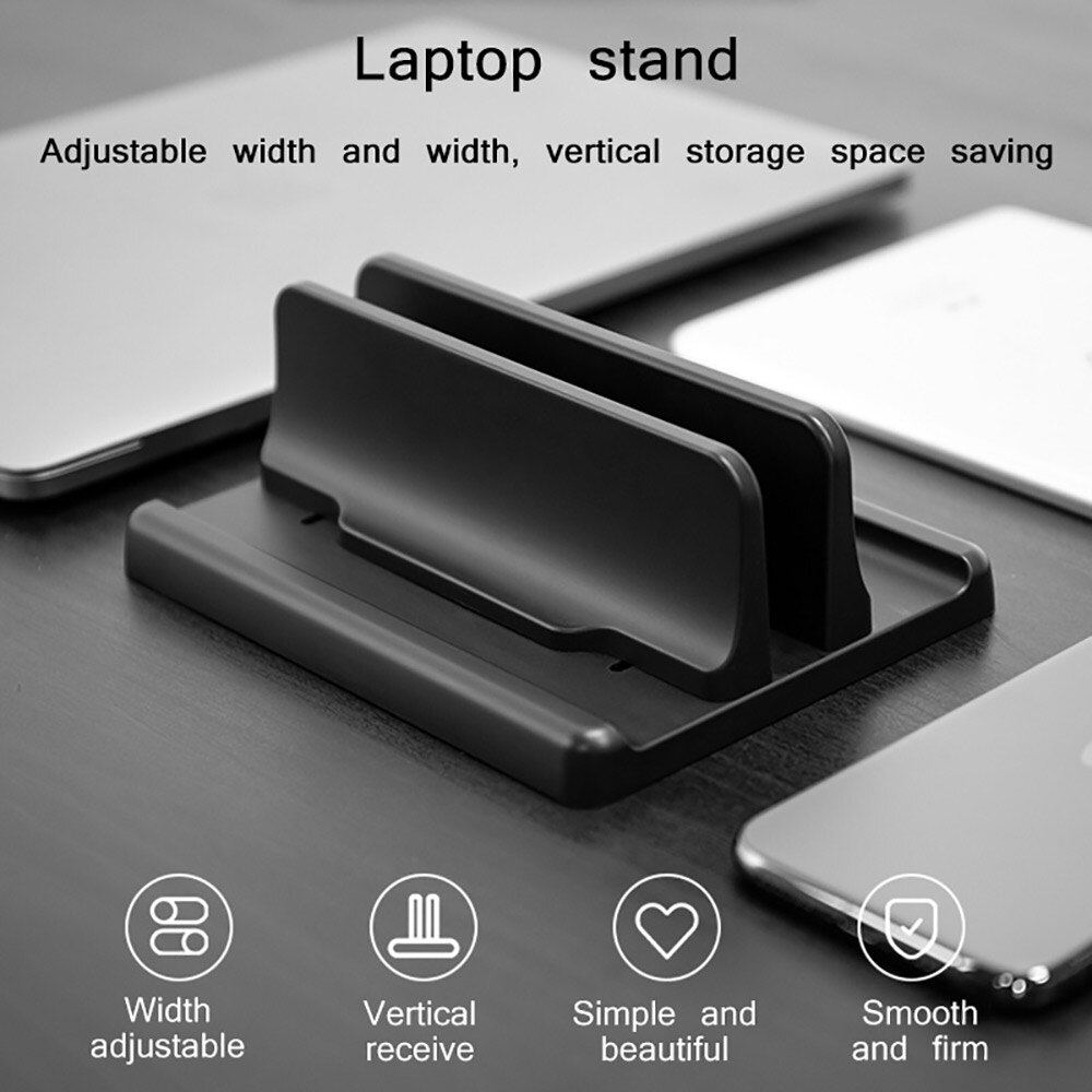 vertikal Laptop Stand Pro Macbook Luft Profi 13 15 Schreibtisch Aluminium Stand mit einstellbar Dock Größe Pro Oberfläche Pro Notizbuch Stand
