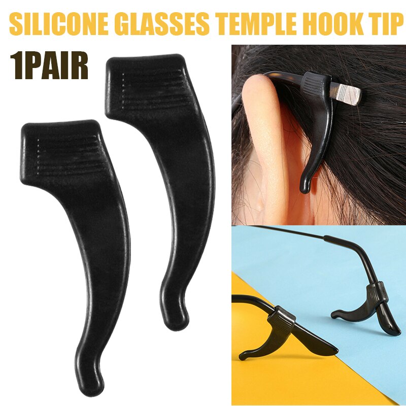 1 paar Silikon Brillen Anti-Unterhose Spitze Ohr Griff Haken Brille Spektakel Halfter Sport Tempel Spitze Halfter Spektakel Brillen Griff