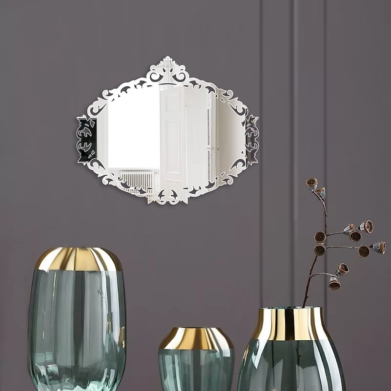 Spiegel Zauberstab Kawaii machen-hoch Dusche Spiegel Für Heimat Schlafzimmer Dekorative Antike Oval Königlichen Luxus retro Jahrgang Palast Rahmen M004