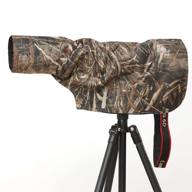 ROLANPRO Regen Abdeckung Regenmantel für Sony FE 200-600mm F 5,6-6,3G OSS teleobjektiv Armee grün Tarnung Pistolen Abdeckung Objektiv Mantel