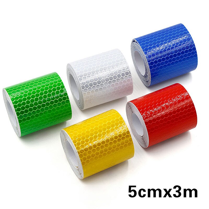 5cm * 3M Auto Reflektierende Band Dekoration Aufkleber Auto Warnung Sicherheit Reflexion Band Film Auto Reflektor Aufkleber auf Auto Styling