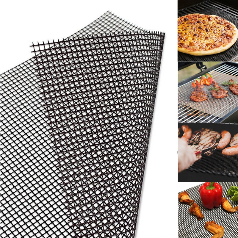 Küche Zubehör bbq Grill matt wiederverwendbar Grill Gittergewebe Grill matt Nicht-Stock bbq Kochen Werkzeuge Grillen Liner Küche Spielereien