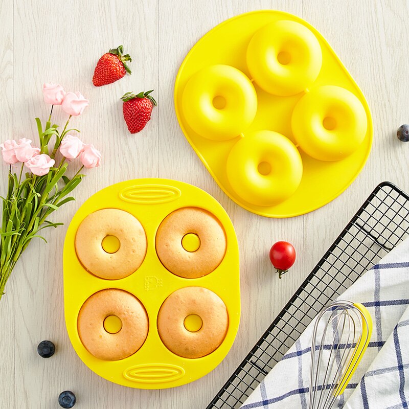 Runde Mini Silizium Backen Werkzeug Nette Ring Silikon bilden Backen Werkzeuge Bausatz Nicht Stock Molde Para Hornear Küche Esszimmer Bar EA60HB