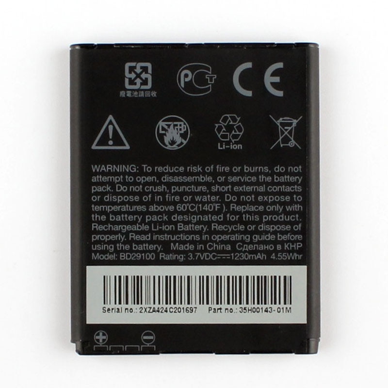Original BD29100 Batterie Für HTC G13 A310e A510c A510e HD3 HD7 T9292 T9295 Lauffeuer S A510E 1230mAh