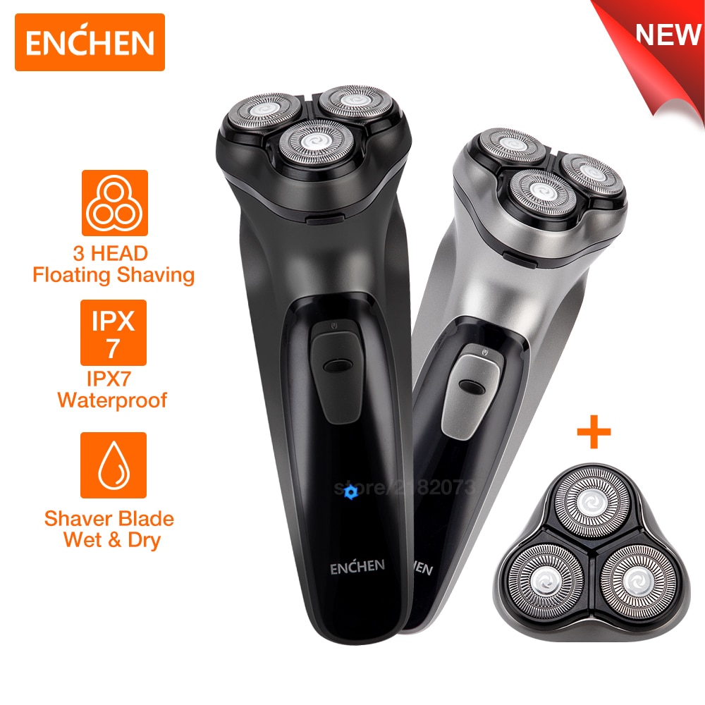 Enchen Elektrische Rasierer Für Männer Rasierer Bart Trimmer 3 Klinge Tragbaren Bart Trimmer Typ-C USB Rasierer Schneiden maschine
