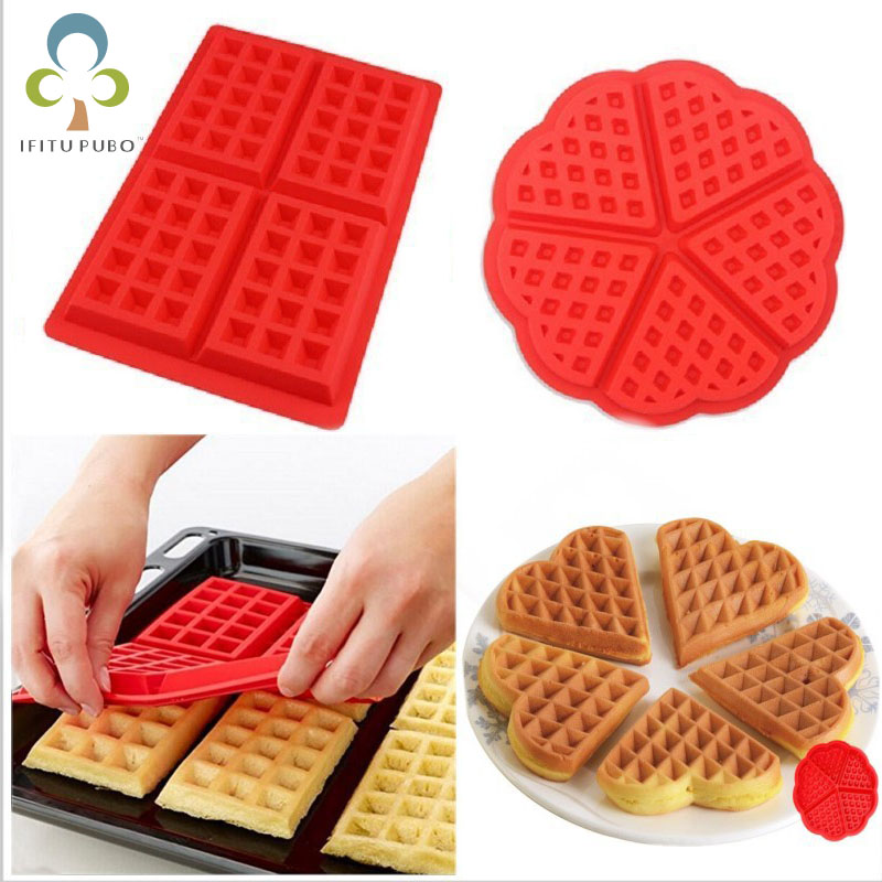 DIY Waffel Schimmel Hersteller Pfanne Mikrowelle Backen Cookie Kuchen Muffin Silikon Backformen Kochen Werkzeuge Küche Zubehör Liefert ZXH