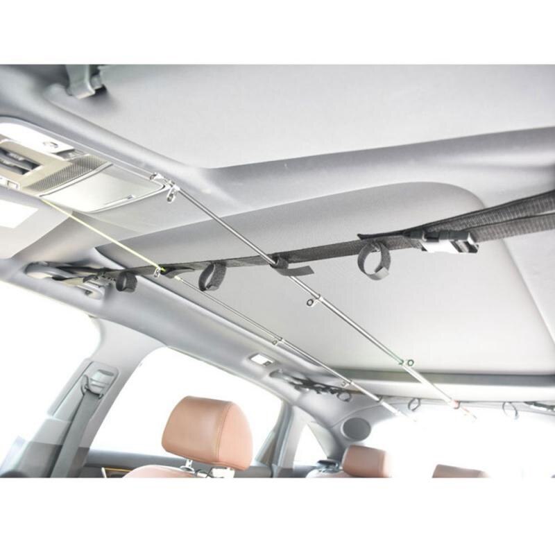 2Stck draussen Auto Angelrute Saugnapf Gurt hoch Auto Fahrzeug Angelrute Träger Stehen Angelgerät Zubehör Werkzeug