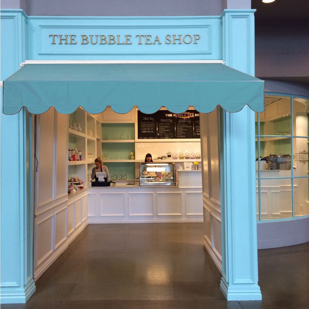 Füße Wasserdichte Markise Stoff Ersatz für draussen Hof Garten Anlage Sonnenschirm Wasserdichte Abdeckung 2x 1,5 m