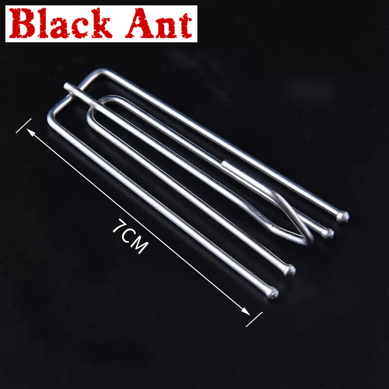 30Stck Silber Metall Edelstahl Zinken Haken für Hänge Fenster Vorhänge Weiß Haken Band Vorhang Zubehör CP056 #45