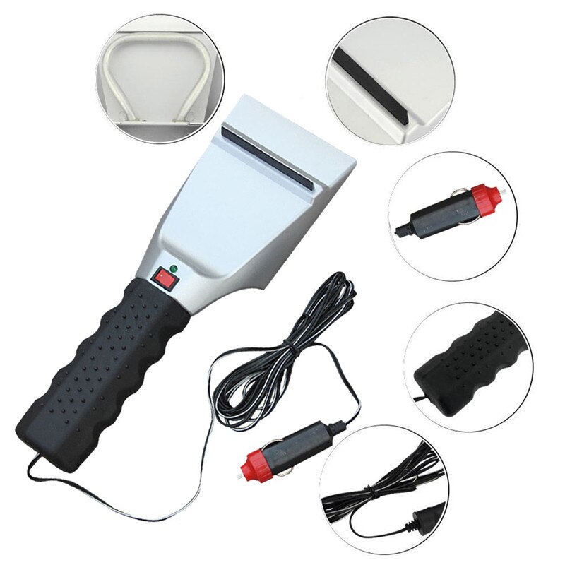 Auto Schaber 12V Auto Beheizte Auto Winter Fahrzeug Schnee Eis Schaber Fenster Schaufel Schaber Auto Waschen Hielo Raspador