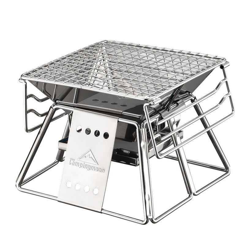 Grill Grill Ich bin Freien Bewegliche Edelstahl Falten Holzkohle BBQ Grill Holzkohle Grill Camping Picknick Werkzeug