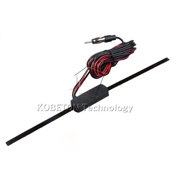 Kebidumei Auto Antenne Booster Auto Elektronische FM/bin Radio Antenne Windschutzscheibenhalterung 12V Nicht-gerichtet Signal stärken