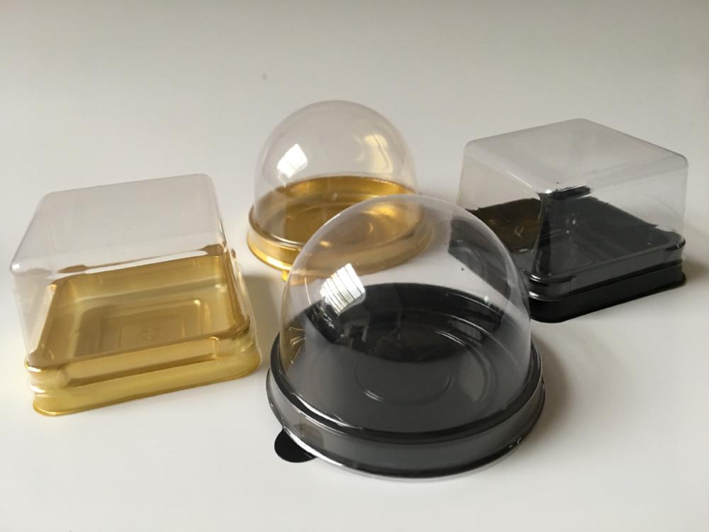 100setzt Klar Kunststoff Hochzeit Cupcake Boxen für Braut Dusche Weihnachten Party Boxen Kuchen Kuppel Verpackung Bevorzugt Kästen