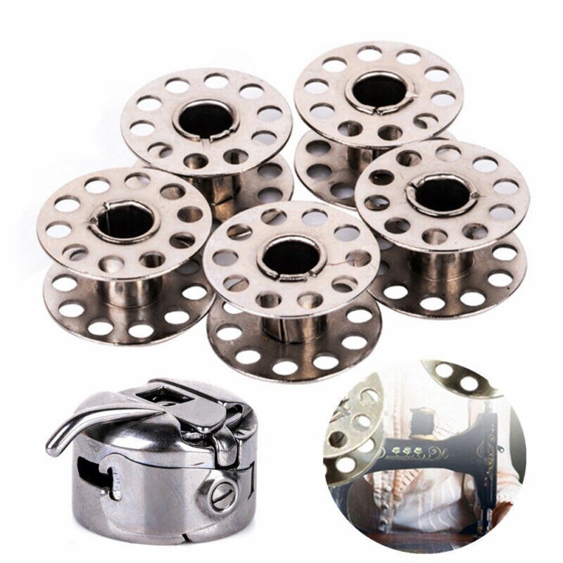 5 spule + 1 Spule fallen Nähmaschine Teile Edelstahl Stell Metall Draht Spule