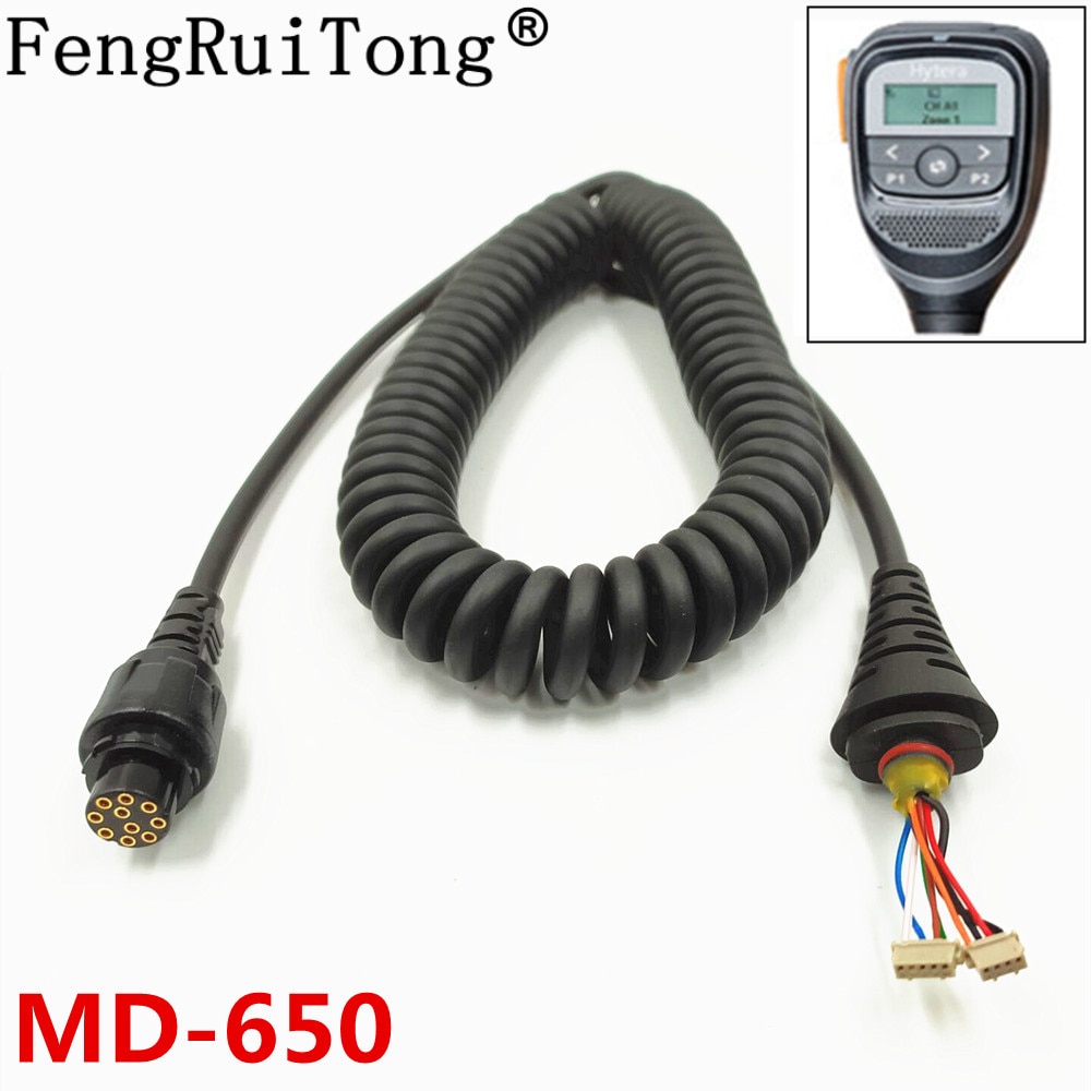 DIY Ersatz Kabel 10-Stift Luftfahrt Stecker für SM25A1 Mikrofon Lautsprecher für Hytera MD-650 MD650 Auto Radio Mikrofon