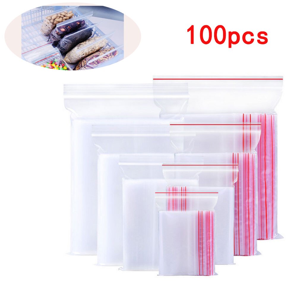 selbst-Abdichtung Tasche klein Plastik Tasche verdickt Abdichtung Tasche transparent Lebensmittel Erhaltung Tasche Pro groß Verpackung