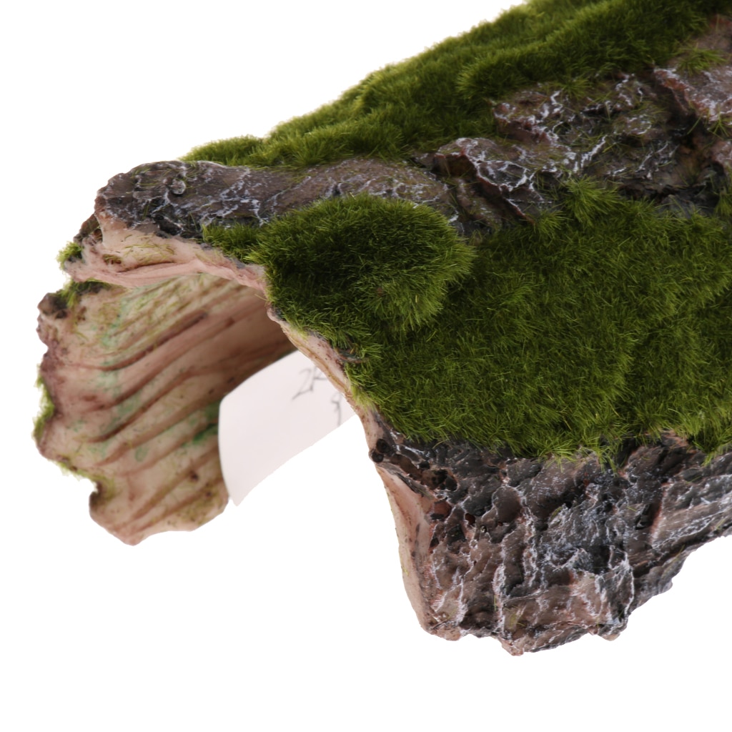 Baumrinde Kurven Harz Aquarium Reptil Haus für Aquarium Dekoration Höhle Familie Täglichen Dekoration