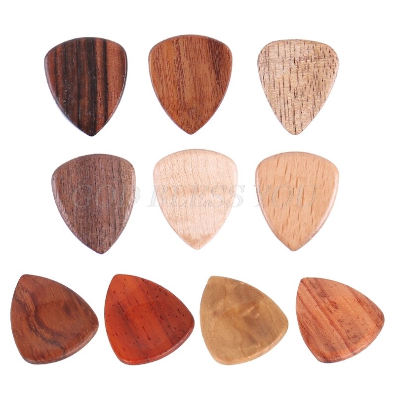 Holz Gitarre Plektrum wählt für Elektrische Akustische Gitarre Bass Teile Musical Instrument